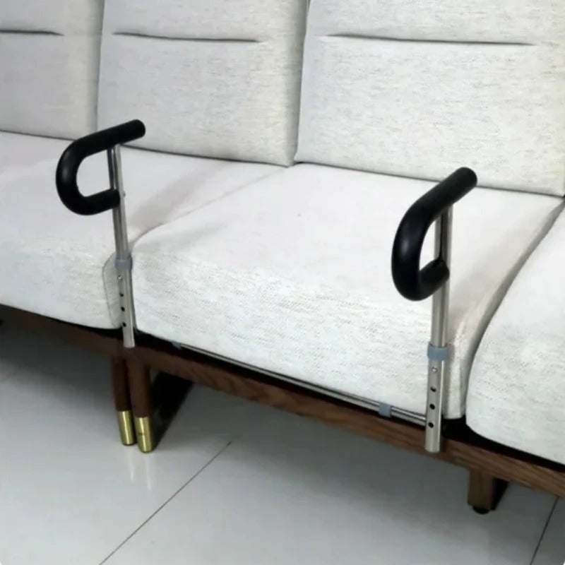 StandTall on a sofa, side view
